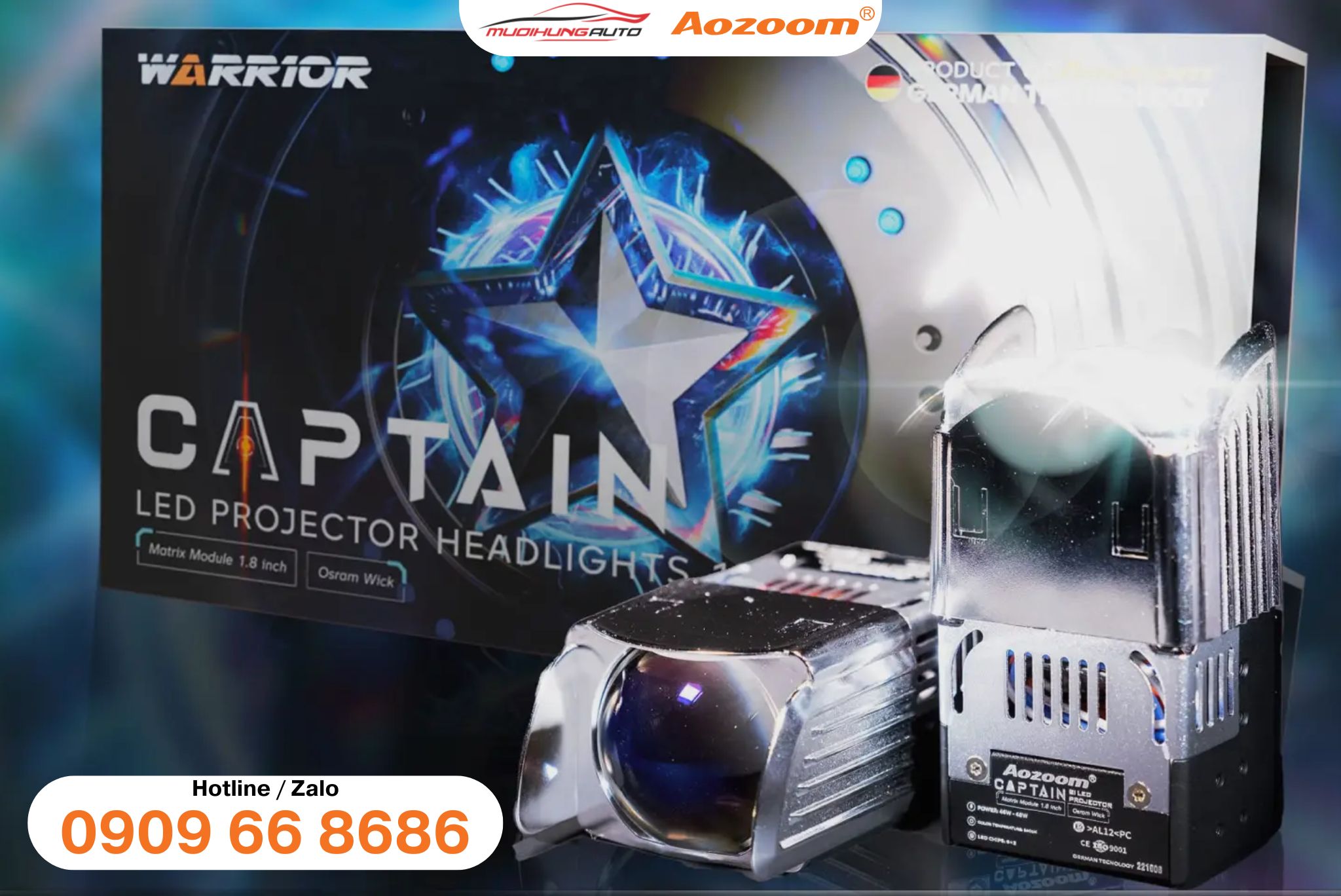 Ưu điểm của đèn bi LED mini Aozoom CBAZ Captain 1.8 inch