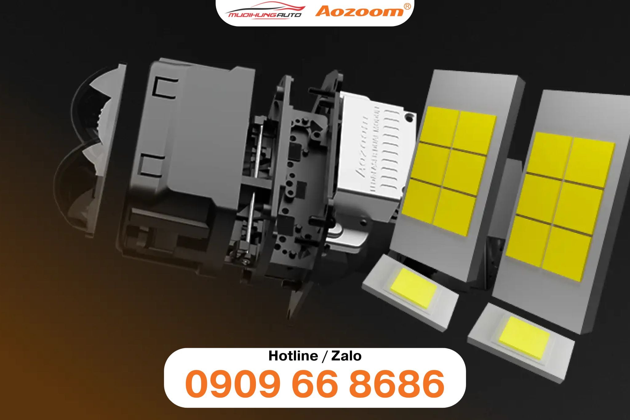 Ưu điểm đèn bi LED Aozoom SQUARE V2