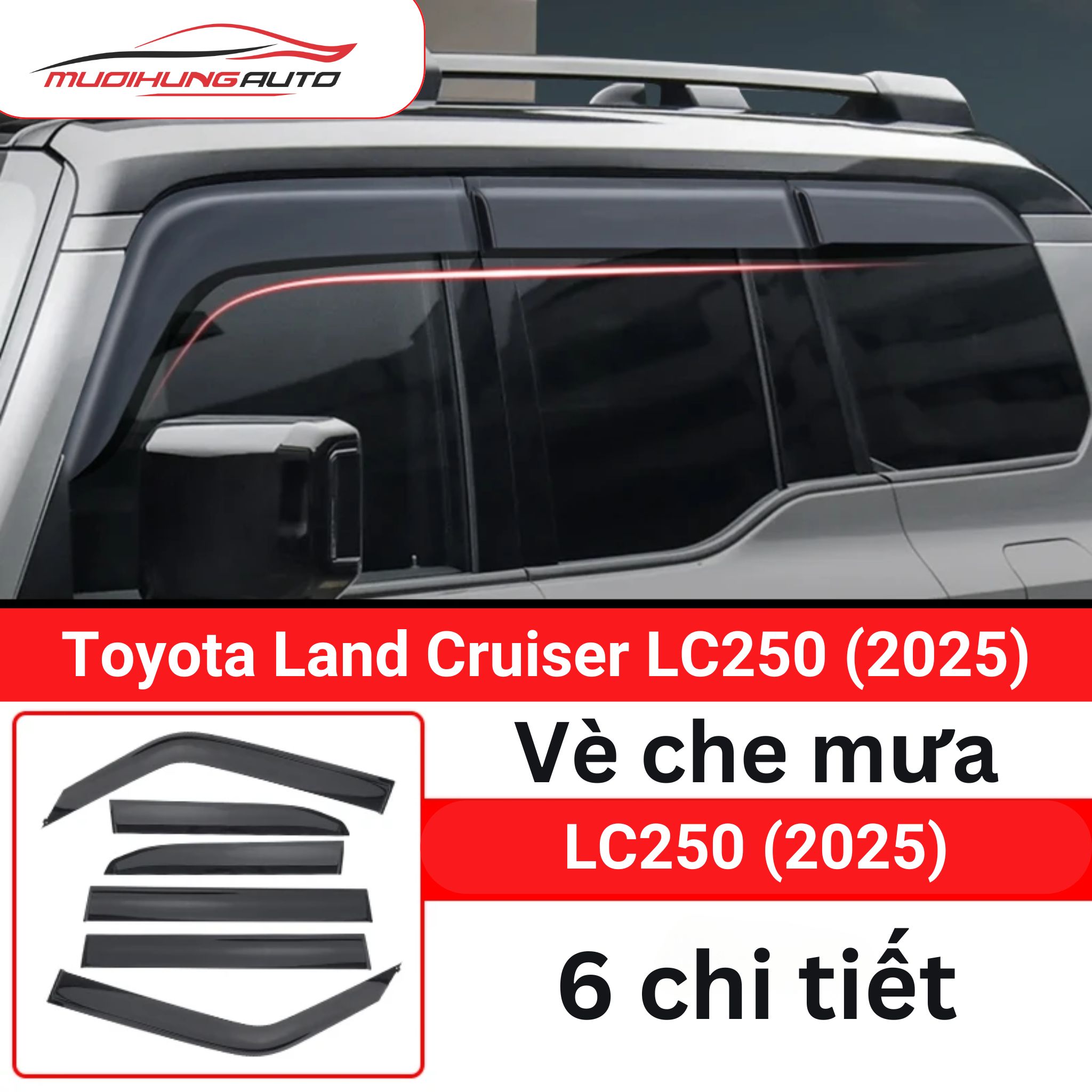 vè che mưa ô tô Land Cruiser LC250 2025