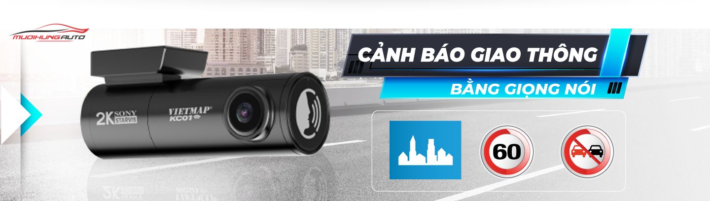 Vietmap KC01 tích hợp cảnh báo giao thông bằng giọng nói