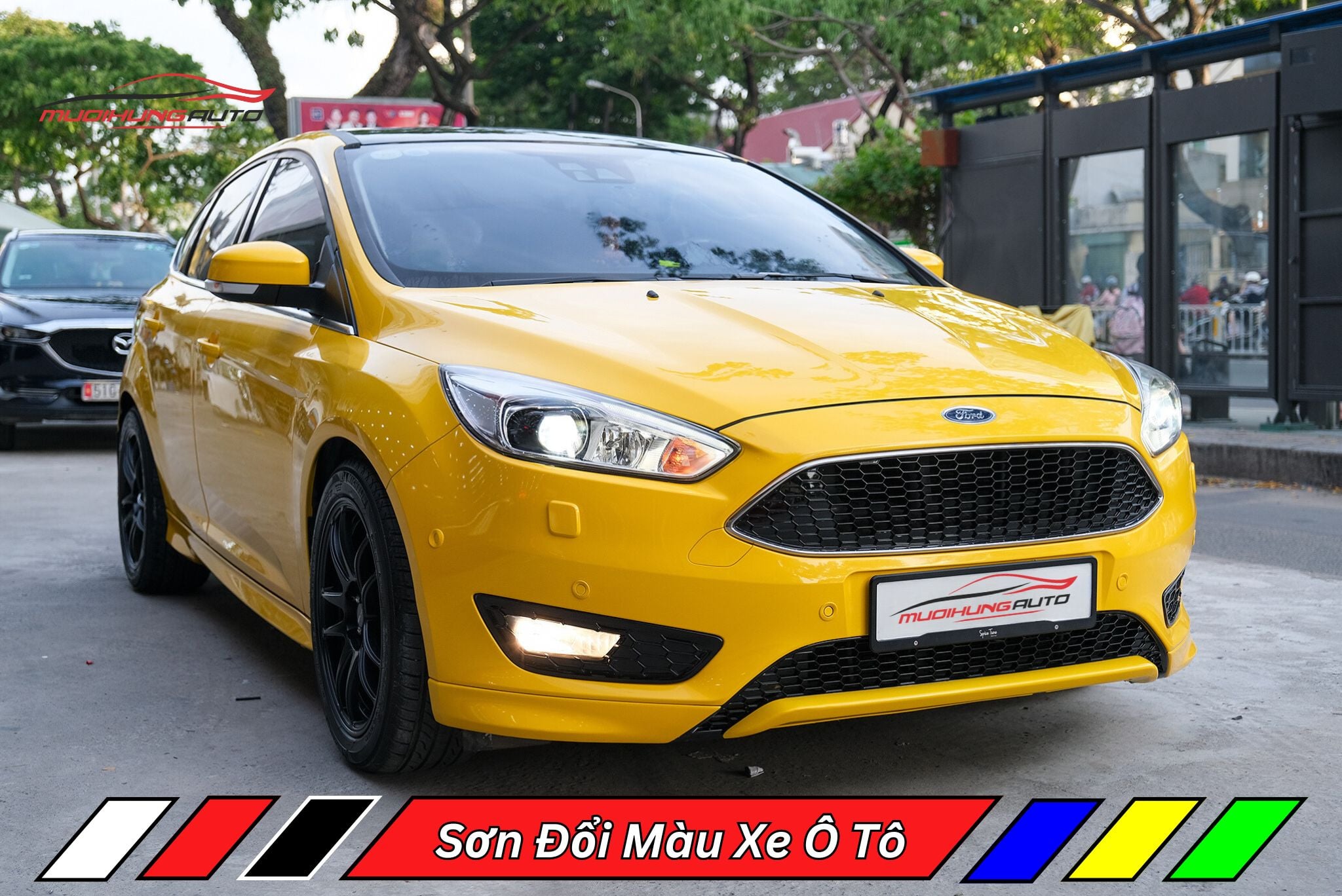 dịch vụ đổi màu xe ô tô tại Mười Hùng Auto