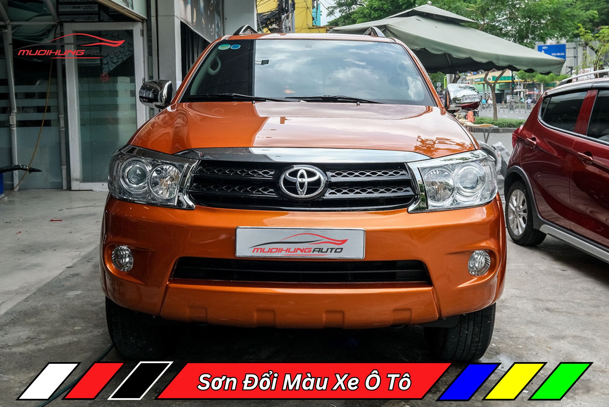 Sơn Đổi Màu Xe Ô Tô Toyota Fortuner 2010