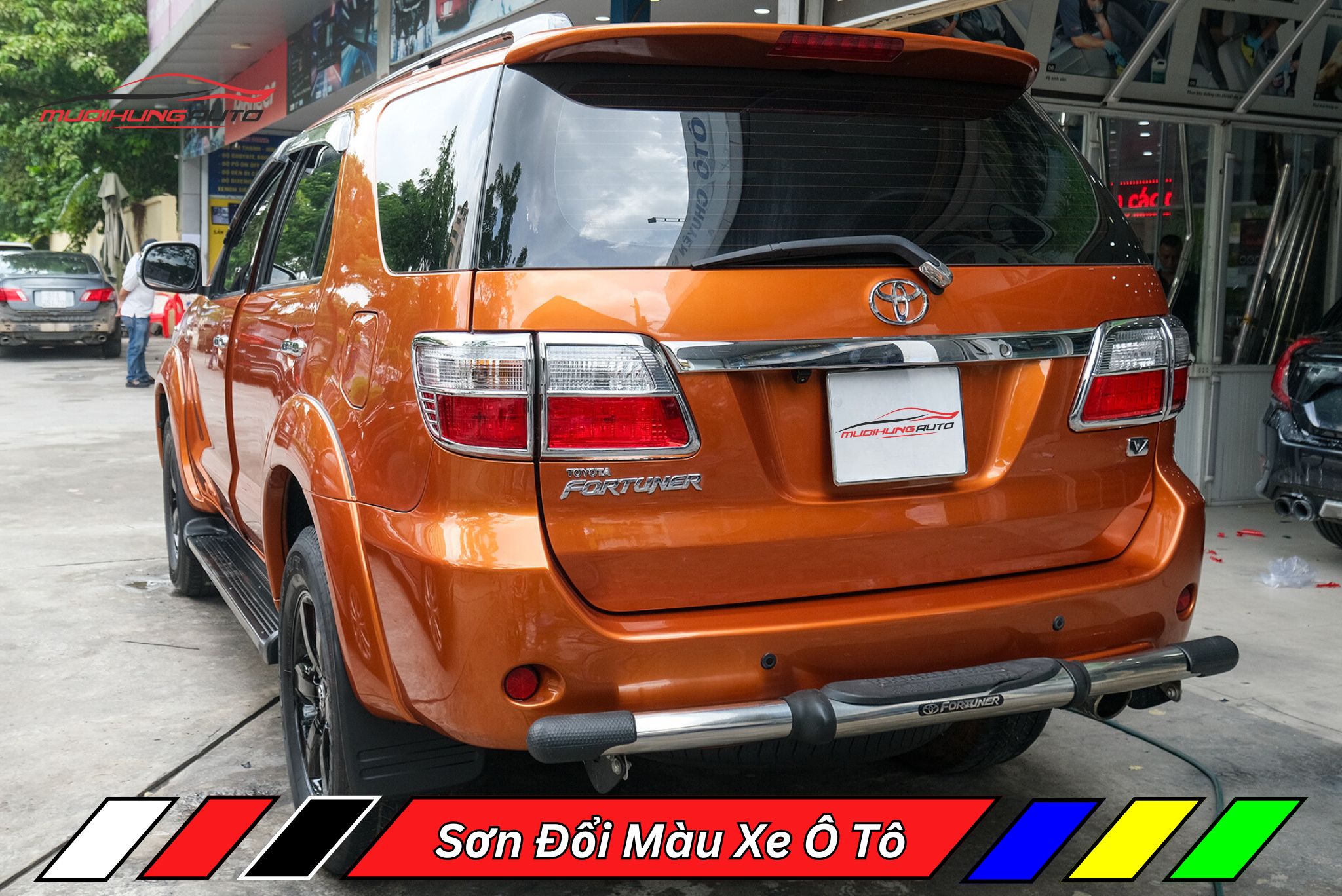 Sơn Đổi Màu Xe Ô Tô Toyota Fortuner 2010