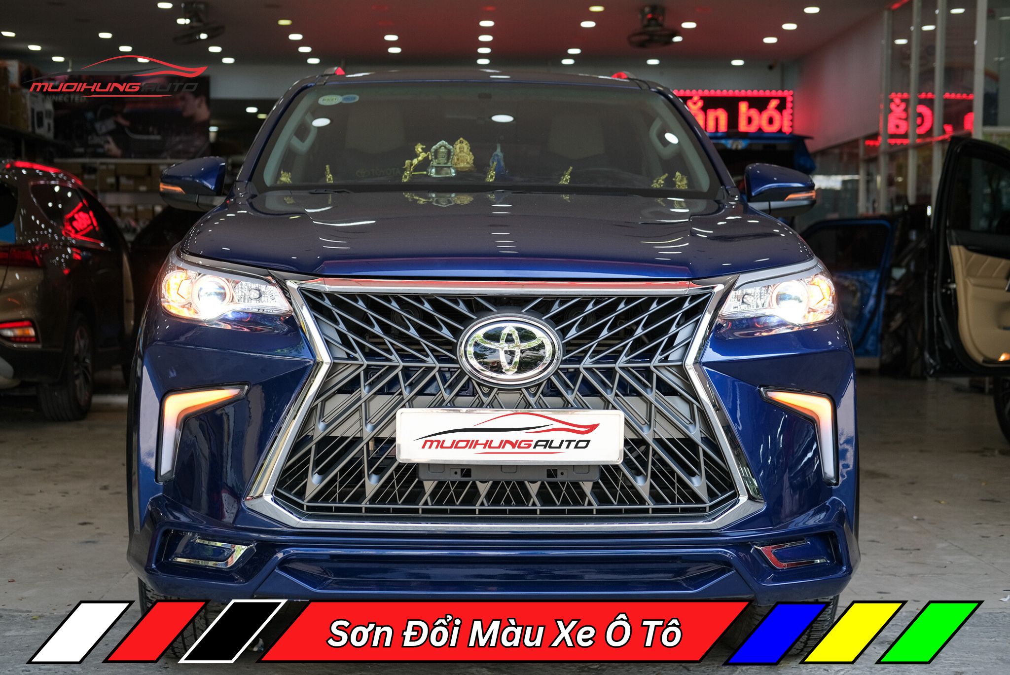 Sơn Đổi Màu Xe Ô Tô Toyota Fortuner 2018