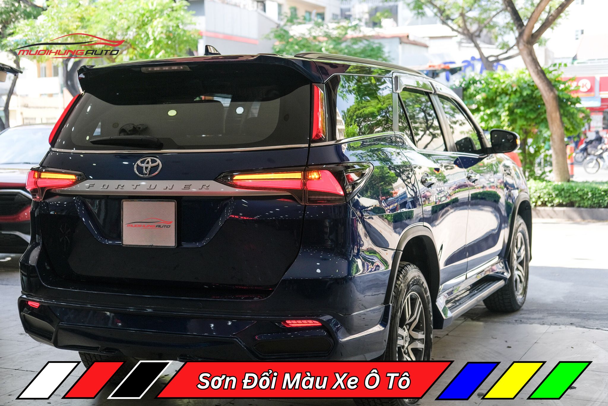 Sơn Đổi Màu Xe Ô Tô Toyota Fortuner 2018