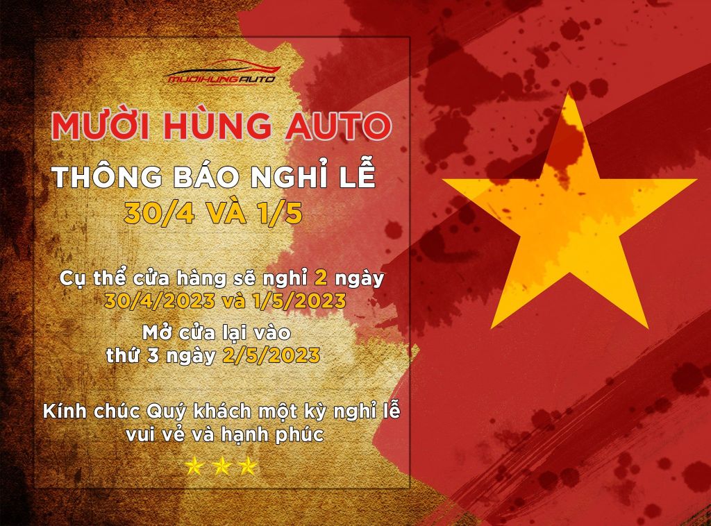 THÔNG BÁO NGHỈ LỄ 30/4 VÀ 1/5