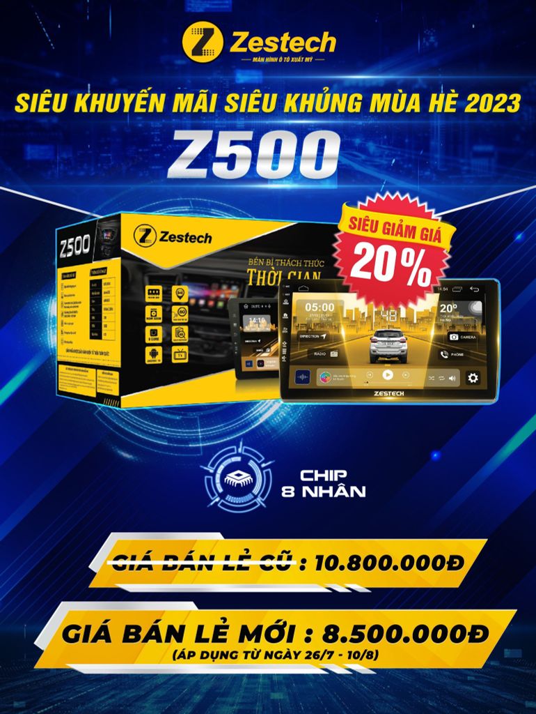 BÙNG NỔ ƯU ĐÃI KHỦNG MÙA HÈ ĐẾN TỪ THƯƠNG HIỆU ZESTECH