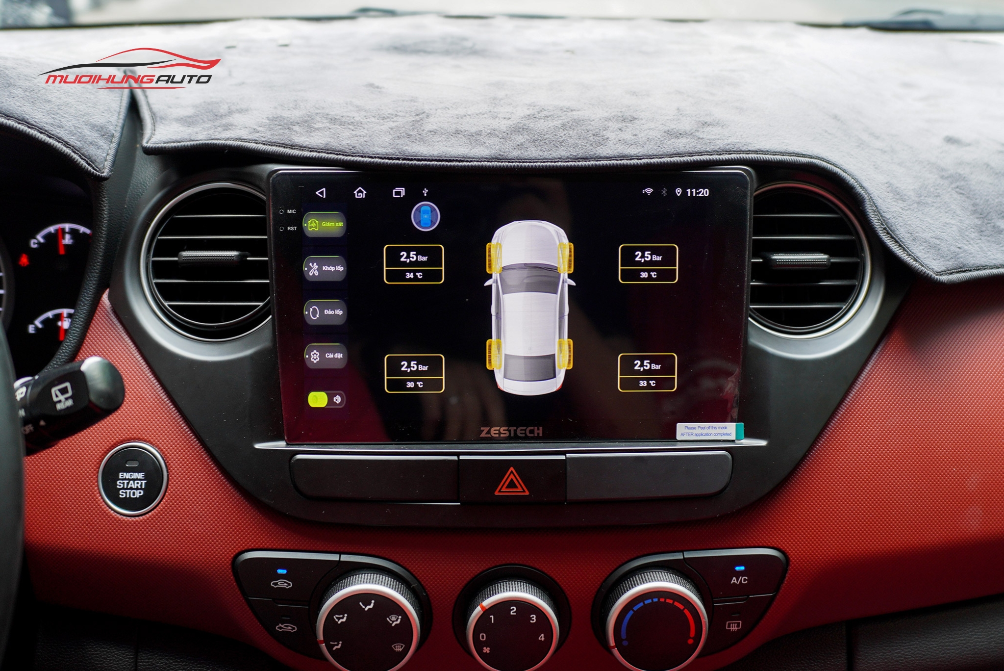 Lắp Màn Hình Zestech Z18 360 Cho Xe Ô Tô Hyundai i10
