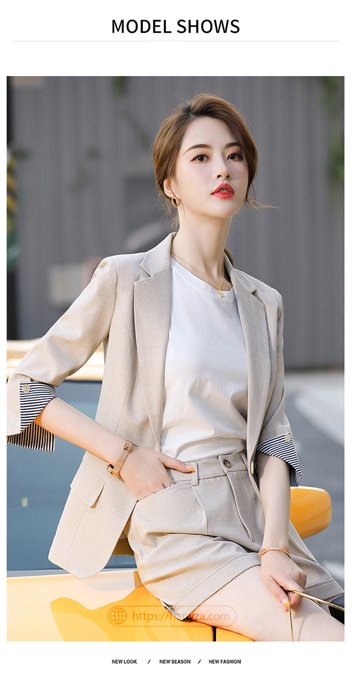 Set bộ nữ công sở,set áo vest croptop cổ tròn quần short phồng,set bộ vest  đùi tay búp nút đi chơi,đi làm cực trẻ trung | Shopee Việt Nam