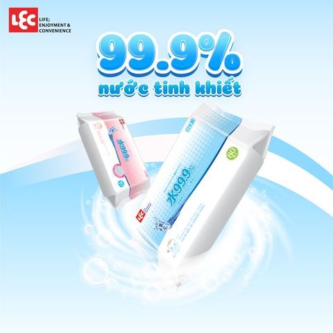 Khăn ướt LEC: Vệ sinh sạch sẽ, bảo vệ và nuôi dưỡng làn da của bé