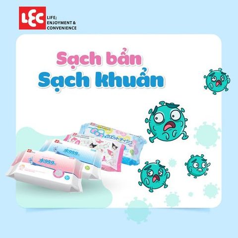 Khăn ướt LEC: Sạch bẩn, sạch khuẩn cho làn da của bé