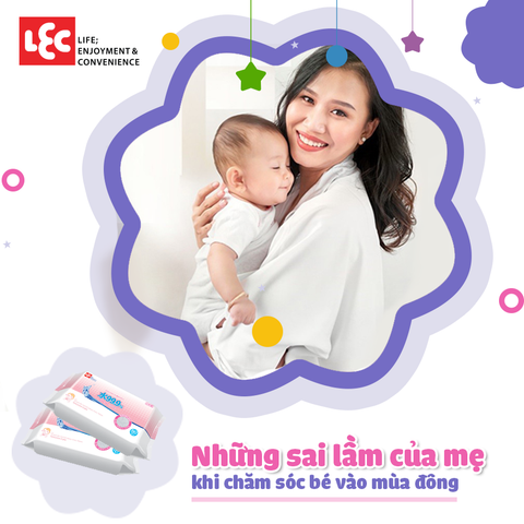 Những sai lầm của mẹ khi chăm sóc bé vào mùa đông