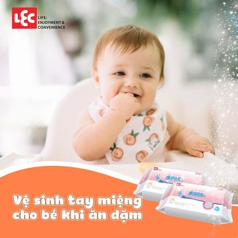 Khăn ướt LEC - Bạn đồng hành của bé trong quá trình ăn dặm