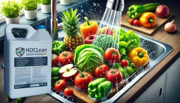axit hypochlorous (HOCL) loại bỏ thuốc trừ sâu