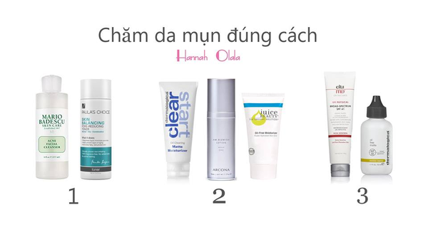 CHĂM DA MỤN ĐÚNG CÁCH