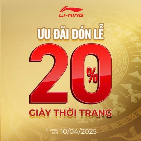 ƯU ĐÃI ĐÓN LỄ: GIẢM 20% HÀNG NGÀY GIÀY THỜI TRANG