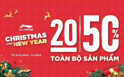 MERRY CHRISTMAS AND HAPPY NEW YEAR - LI-NING SALE 20-50%++