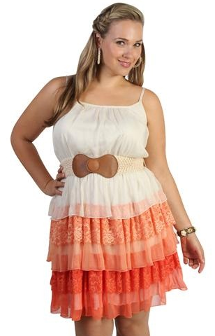 đầm tầng công sở big size