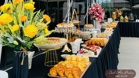 ANH HÒA BAKERY SETUP TIỆC TRÀ SANG TRỌNG VÀ THANH LỊCH