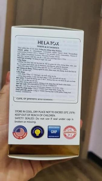 Viên uống trắng da chống nắng Helatox mua bán ở đâu chính hãng Hà Nội, Hồ Chí Minh