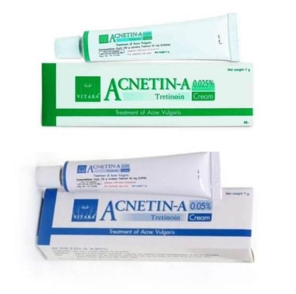 kem trị mụn vitara acnetin-a 0.025 tretinoin 10g