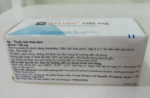 Glivec 100mg là thành phần chính trong mỗi viên thuốc