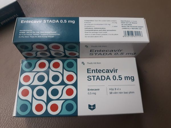 Thuốc Entercavir STADA 0.5mg mẫu mới 2020 chính hãng