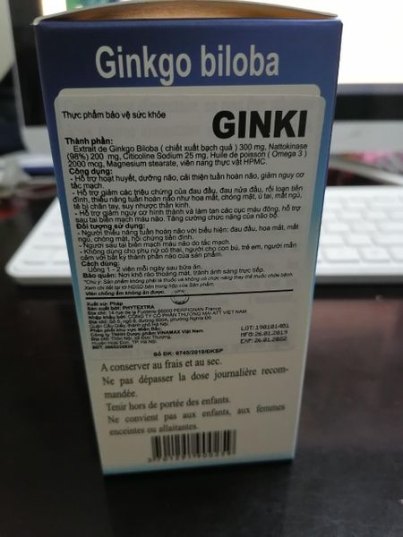 Thuốc Ginki Ginkgo Biloba