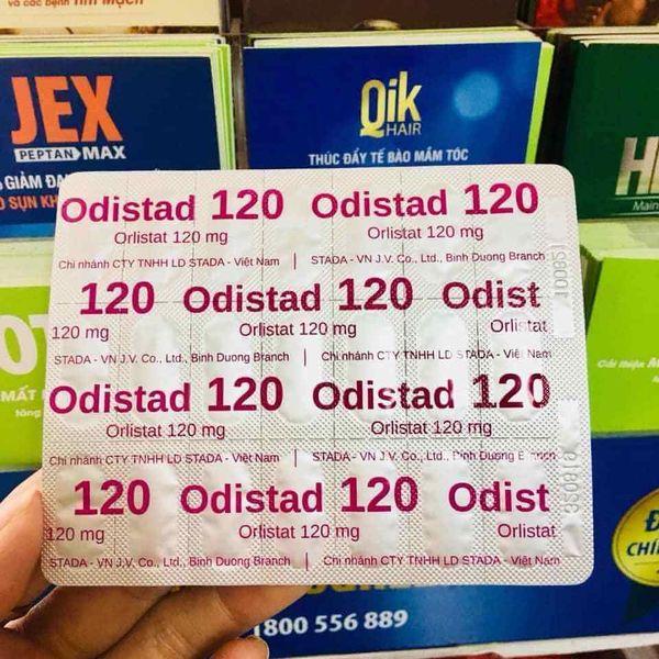 Thuốc ODISTAD 120mg và ORLISTAT STADA 60mg  giảm cân