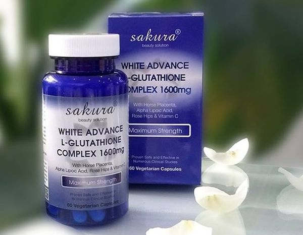 Thuốc Sakura White Advance L-Glutathione Complex 1600mg giá bao nhiêu