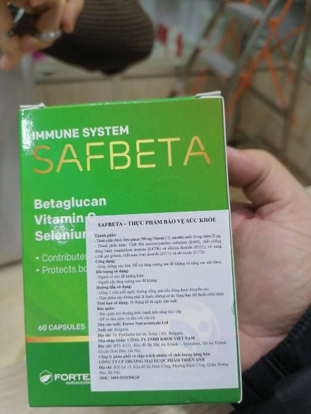 Viên uống bổ sung SAFBETA hỗ trợ tăng cường sức đề kháng giá bao nhiêu