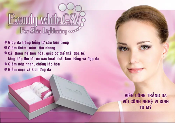 Viên uống sáng da BEAUTY WHITE GSV 30 viên Mỹ