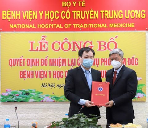 TS.BSCC. Lê Mạnh Cường được bổ nhiệm lại Phó Giám đốc Bệnh viện Y học cổ truyền Trung Ương