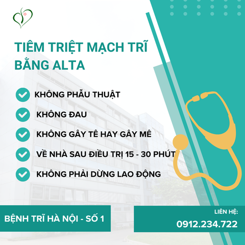 TIÊM TRIỆT MẠCH TRĨ BẰNG ALTA – GIẢI PHÁP ĐIỀU TRỊ BỆNH TRĨ KHÔNG PHẪU THUẬT TỪ NHẬT BẢN