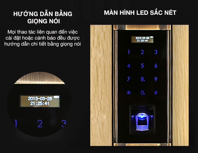 Khóa cửa vân tay Kaadas 6001