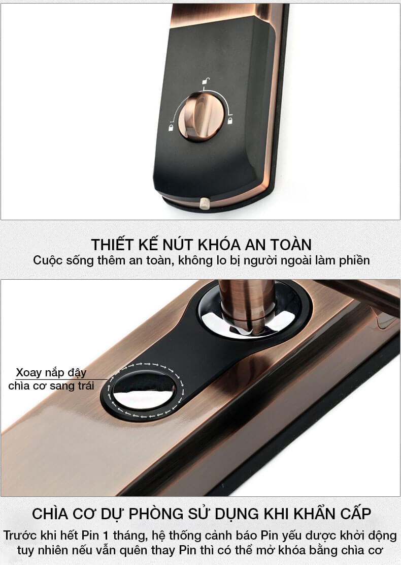 Khóa cửa vân tay Kaadas 9113