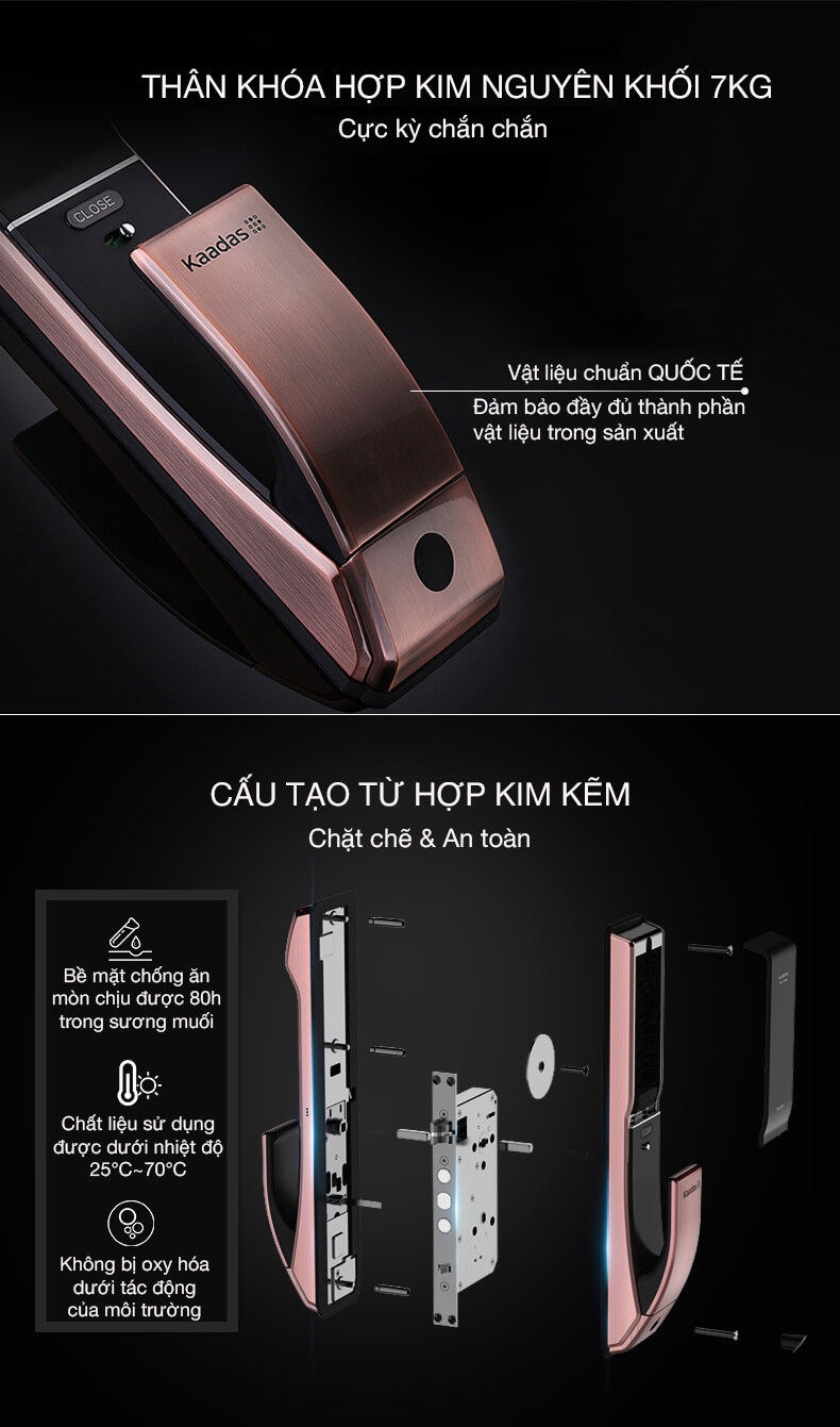 Khóa cửa vân tay Kaadas K7