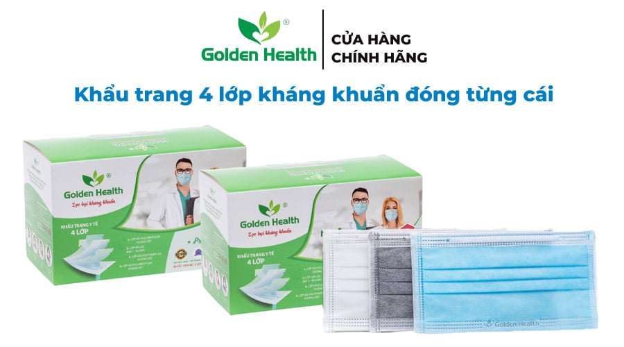 Khẩu trang y tế 4 lớp kháng khuẩn được sản xuất tại công ty GoGreen