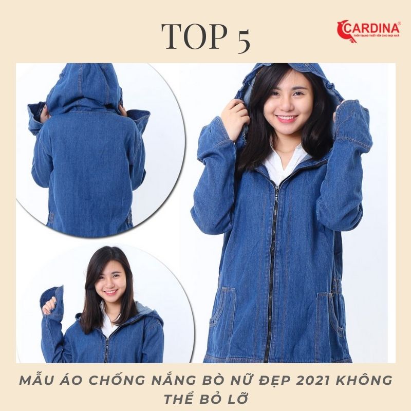 Top 5 mẫu áo chống nắng bò nữ đẹp 2021