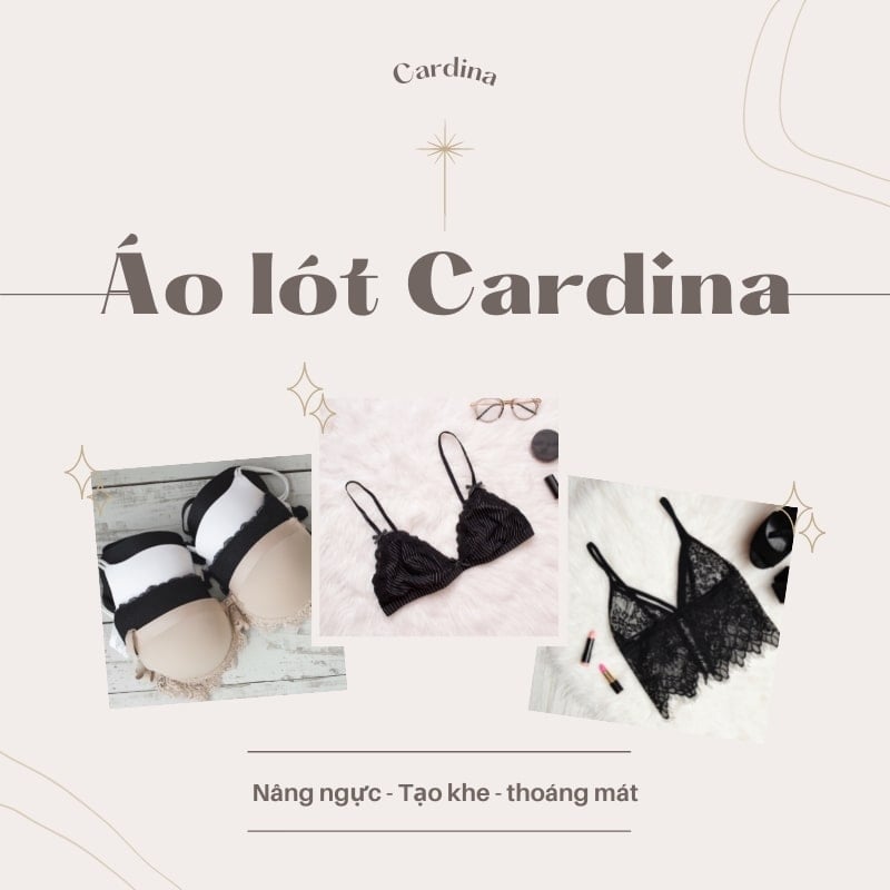 Áo lót nữ Cardina cao cấp - Siêu đẩy - Nâng ngực cực đỉnh