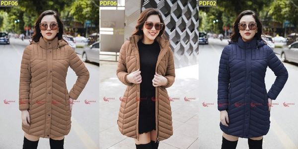 Áo khoác nữ, áo phao nữ siêu nhẹ chần bông dáng dài màu đỏ TEZO hoạ tiết  trái tim trẻ trung tôn dáng mã 2111APDD03 - Mỹ Phẩm Khác | TheFaceHolic.com