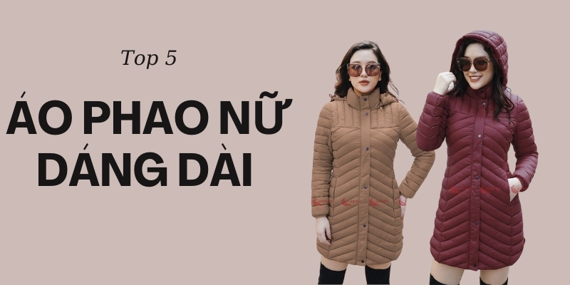 áo phao nữ dáng dài