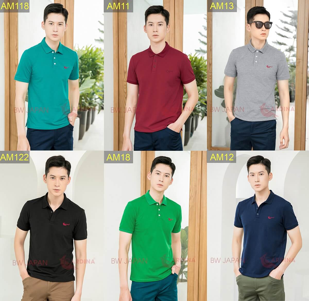 Áo polo Cotton nam cá sấu