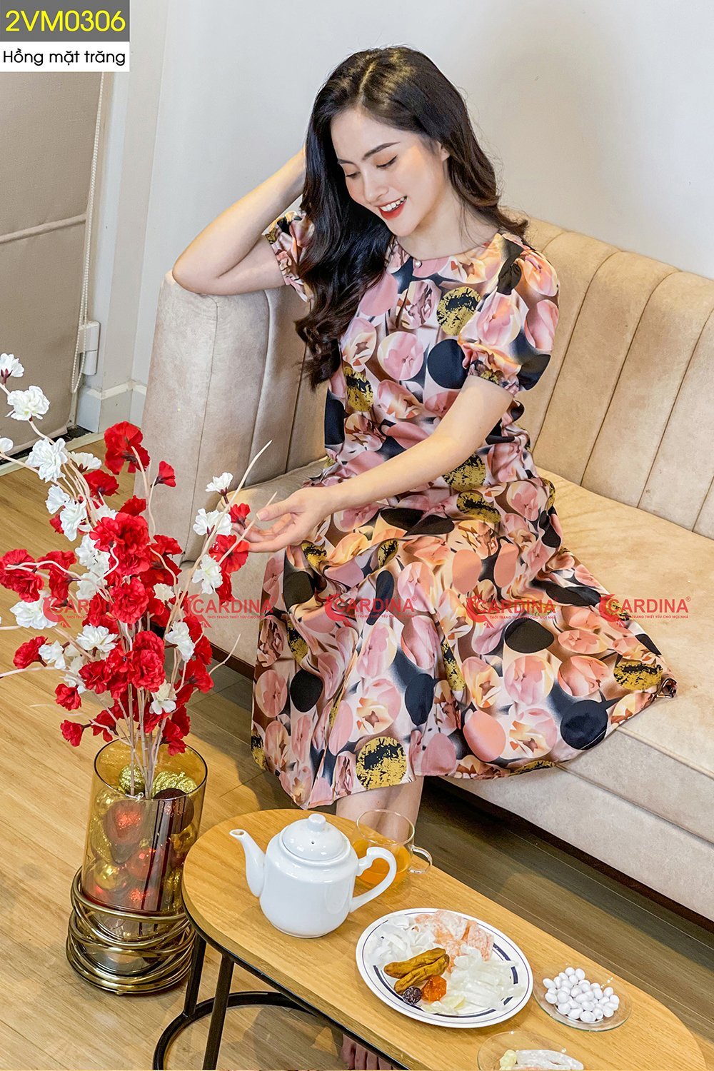 bộ váyáo rời họa tiết
