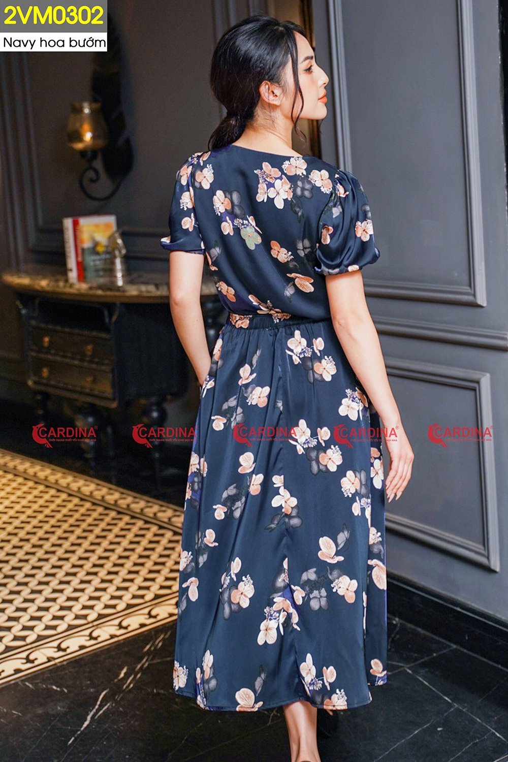 bộ váyáo rời họa tiết