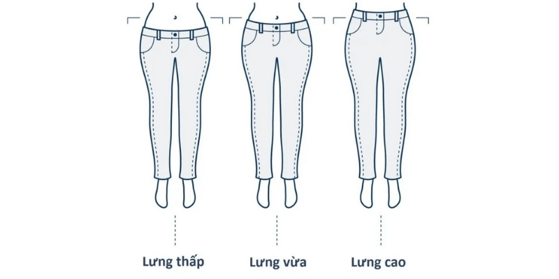 cách chọn size quần jeans nữ