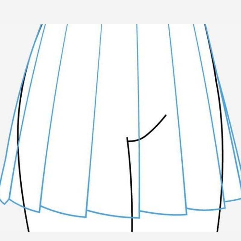 Hướng dẫn cách vẽ váy nữ anime cực đơn giản chỉ trong 10 phút