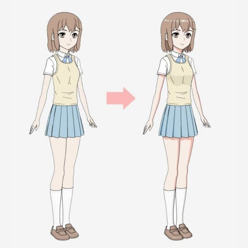 Hướng dẫn kiểu vẽ váy anime nữ giới cực kỳ giản dị và đơn giản chỉ với sau 10 phút
