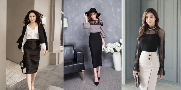 Chân Váy Bút Chì Kết Hợp Với Áo Gì Đẹp? 10 Outfit Với Chân Váy Bút Chì –  Cardina