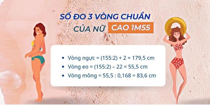 chiều cao cân nặng chuẩn của nữ